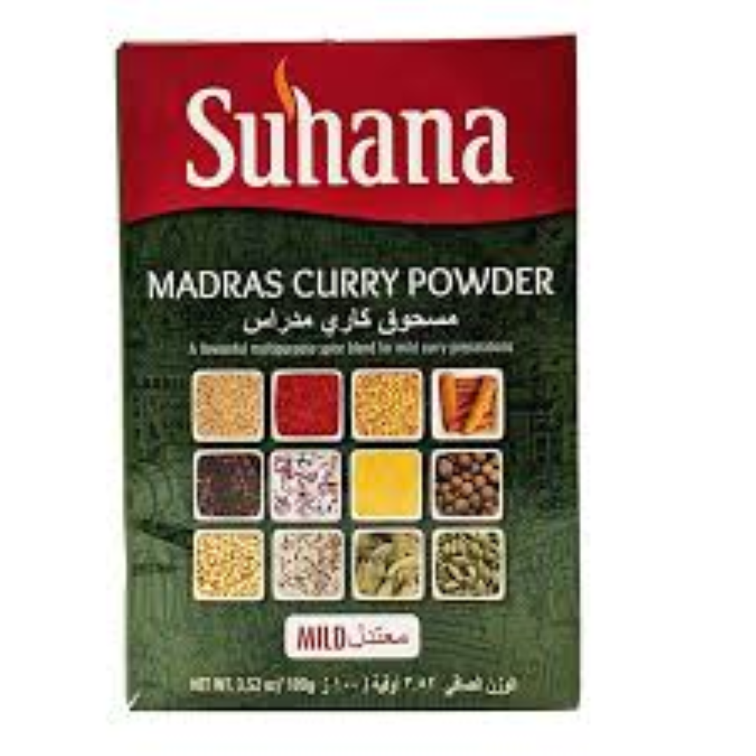 SUHANA MILD MADRAS CURRY POWDER 100G